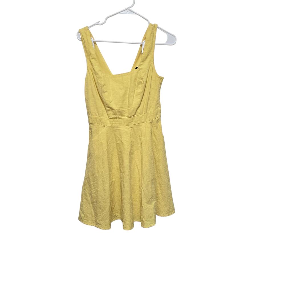 City Studio Yellow Mini Dress XS Juniors 3 Fit Flare Cotton